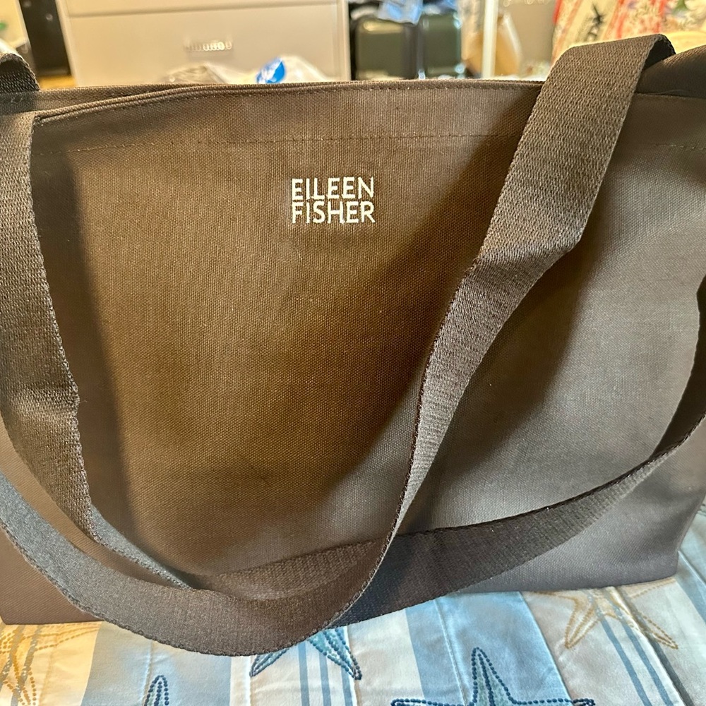 Eileen Fisher Brown Tote Bag Sleek and Functional